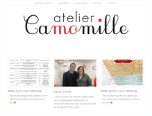 Tablet Screenshot of camillebaudoin.com